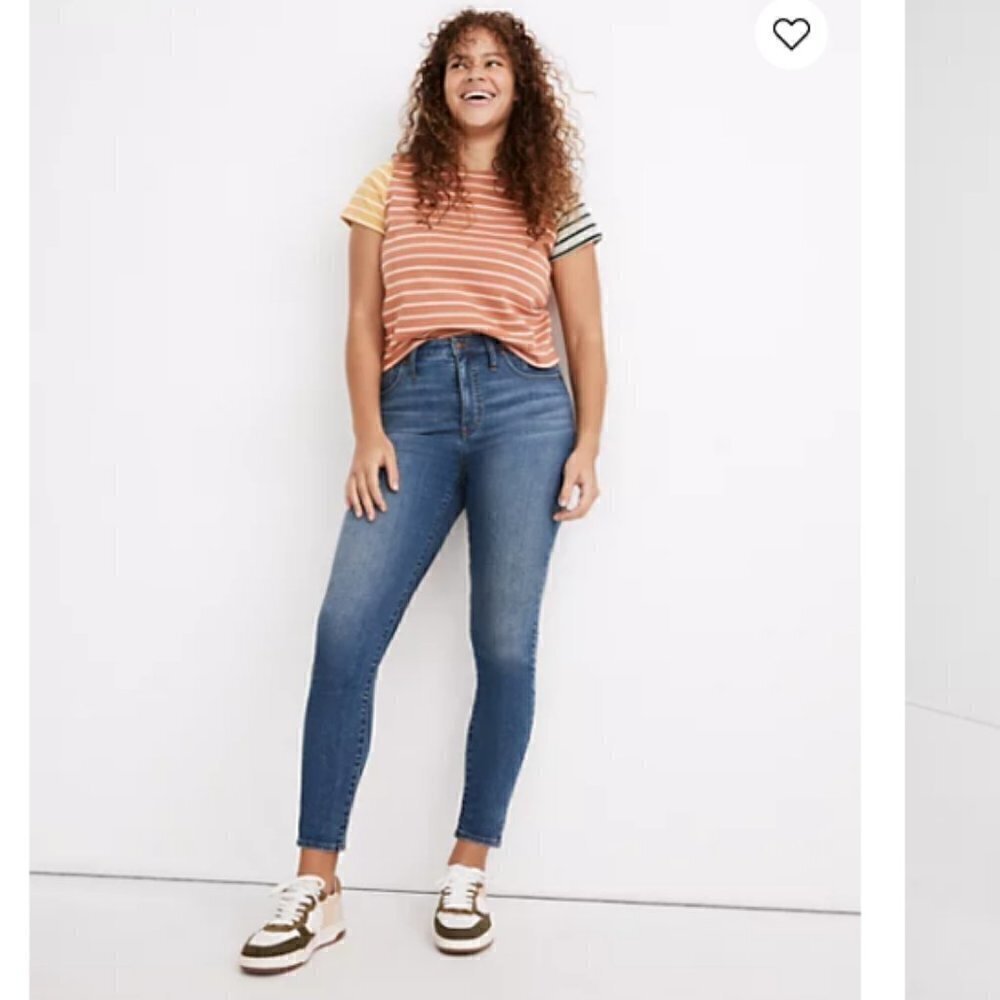 Madewell Curvy High-Rise Skinny Crop Jeans Size 25 Style #MC507